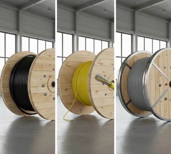 Fiberoptik vs Telekom vs Enerji Kabloları: Makara Farkları